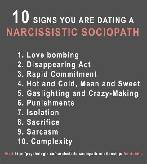 dating a narcissistic sociopath or a narcissist 10 signs psychologia