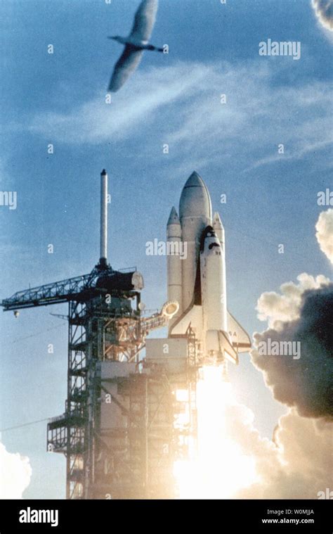 Space Shuttle Columbia Launches For The First Ever Shuttle Launch On