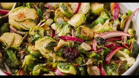 Paleo Roasted Brussel Sprouts Salad Paleo Vegan Whole30 Youtube