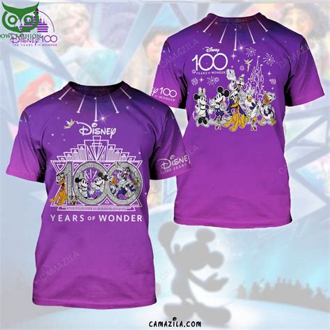 Disney Characters 100th Years Of Wonder 3d Unisex Tshirt Owl Fashion Shop