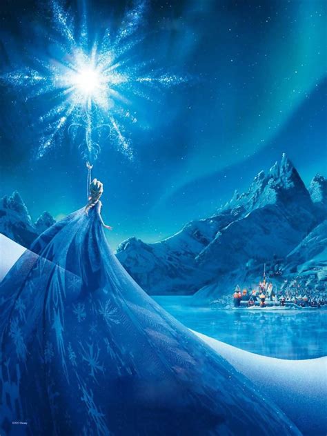 5x7ft Snow Flakes Snowy Queen Elsa Princess Mountain Castle Custom