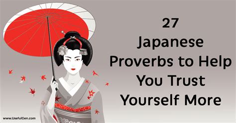 27 Japanese Proverbs To Help You Trust Yourself More Japanese Quotes