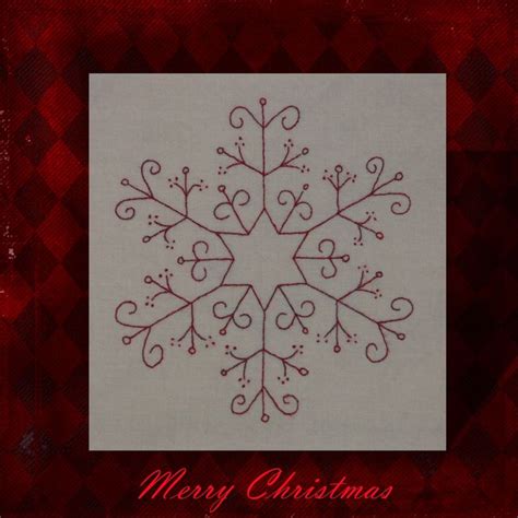 Redwork Patterns Christmas Embroidery Designs Redwork Embroidery