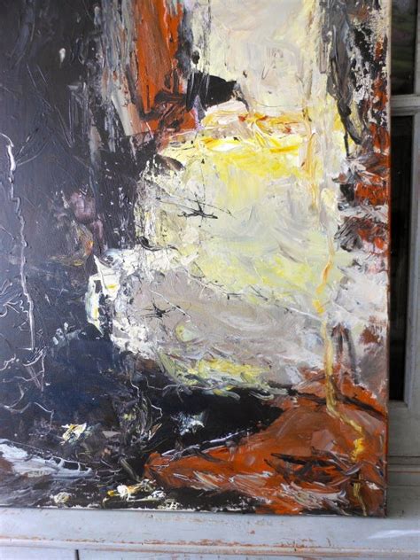 Danish Abstract Expressionist Oil Painting By John Hansen At 1stdibs