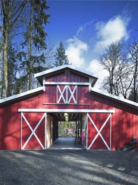 Beautiful Rustic And Classic Red Barn Inspirations No 34 Post Frame