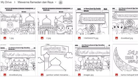 Contoh Gambar Gambar Mewarnai Marhaban Ya Ramadhan Kataucap