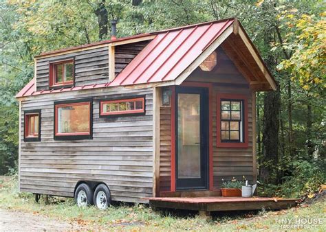 These are great cabins for weekend getaways, temporary living, hunting cabins, work shops, small offices and more. 20-ft. Rustic Tiny House on Wheels For Sale