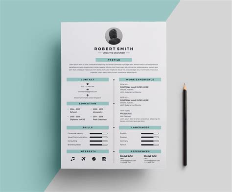 Star Stylish Resume Template · Graphic Yard Graphic Templates Store