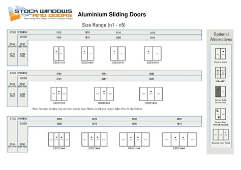 Standard Size Aluminium Sliding Doors Sliding Doors