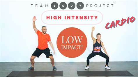 Low Impact High Intensity No Equipment Cardio Workout Youtube