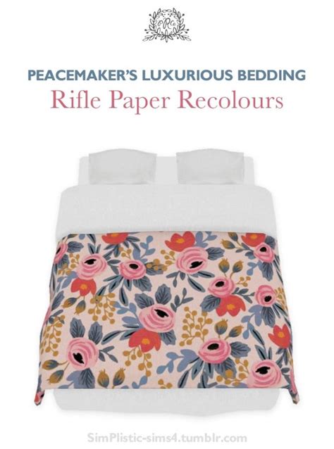 Peacemakers Modest Luxurious Bedding Recolours At Simplistic • Sims 4