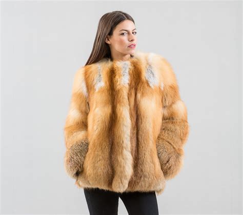 Red Fox Fur Jacket Haute Acorn