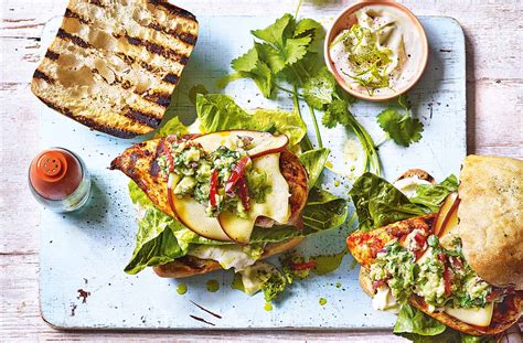 Burgers are a popular picnic and summer treat, but they can get boring after a while. Mexican-Style Chicken Burgers | Burger Recipes | Tesco Real Food