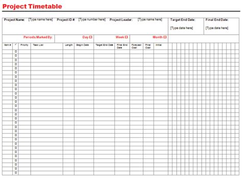 project timeline templates  excel word
