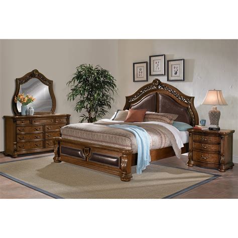 Local artisans will work with you to build a custom bedroom set with the materials and finishes you request. Morocco 6-Piece Queen Bedroom Set - Pecan | Value City ...