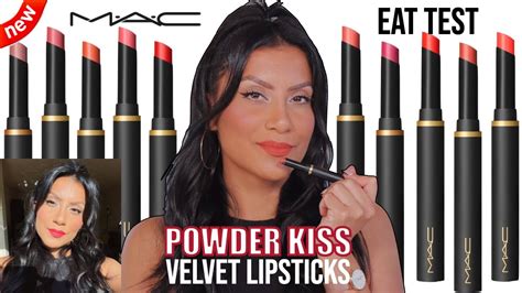 New Mac Powder Kiss Velvet Slim Lipstick Natural Lighting Lip