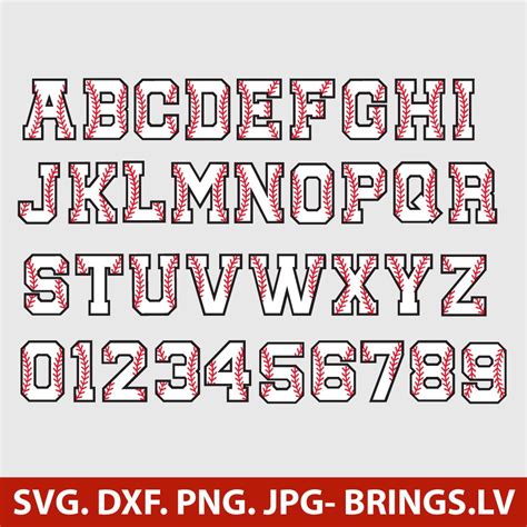 Baseball Font Svg Varsity Letters Svg College Alphabet Svg Bundle