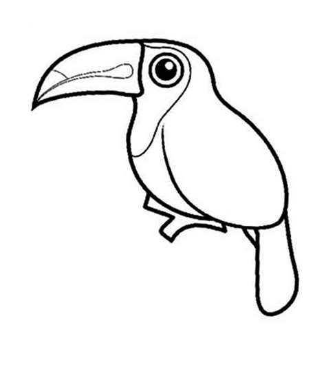 Toucans also have short bodies and small wings, because they do not fly a lot. Toucan Coloring Page for Kids: Toucan Coloring Page for Kids - Coloring Sun