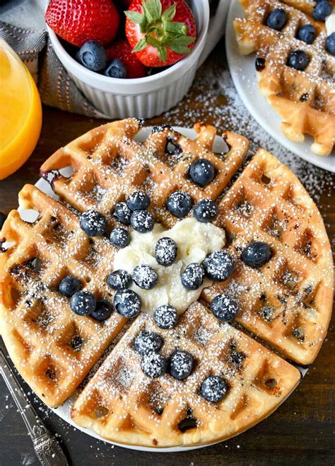 Buttermilk Blueberry Waffles Recipe Butter Your Biscuit