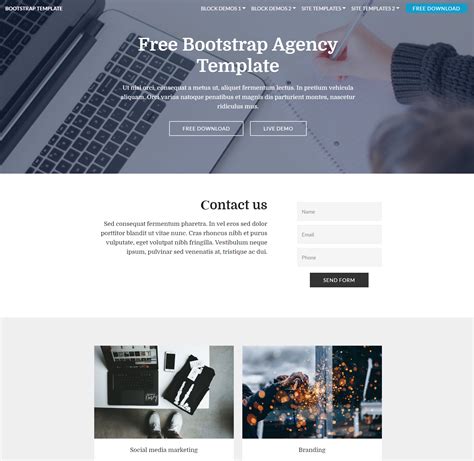 80 Free Bootstrap Templates You Cant Miss In 2020