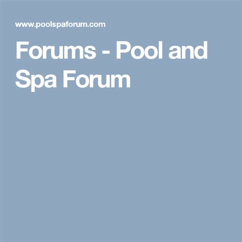 Forums Pool And Spa Forum Spa Pool Forum Outdoor Outdoors Outdoor