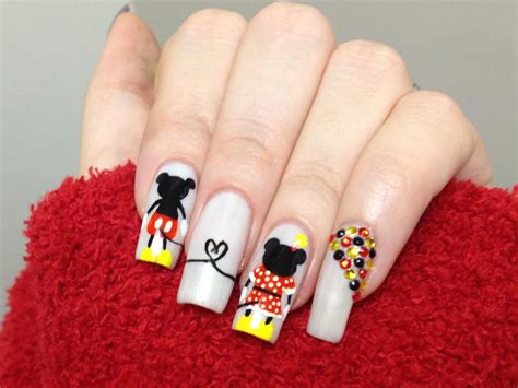 Minnie And Mickey Mouse Inspired Nail Art Lovetoknow