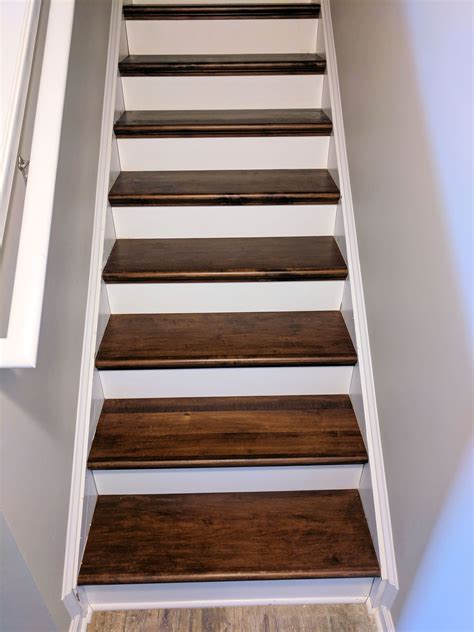 Often a clear finish is enough to protect your stairs and bring out the natural beauty of the wood, but some homeowners might want to darken the wood or emphasize the grain pattern with stain. Cocobolo Stair Treads | General Finishes Design Center