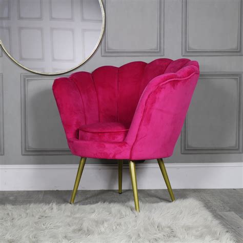 Big or small, these statement armchairs will add a touch of luxury to any room. Hot Pink Velvet Boudoir Chair - Melody Maison®