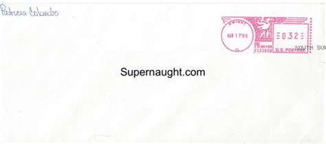 Patricia Columbo Signed Envelope Supernaught