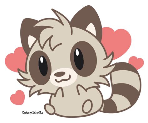Cute Raccoon Drawing At Getdrawings Free Download