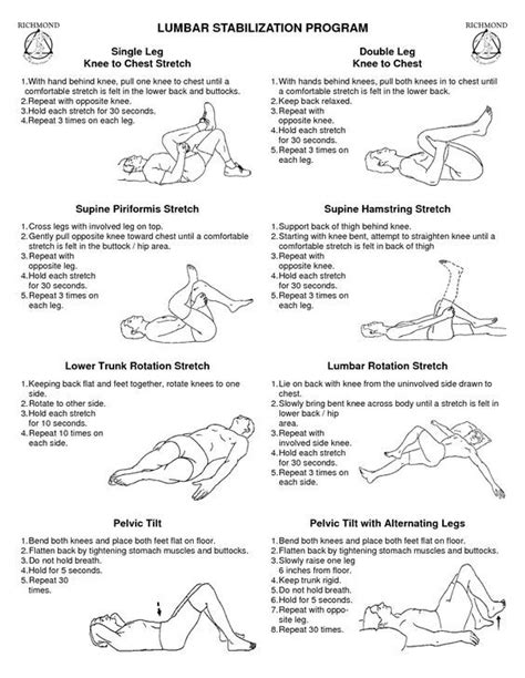 Physical Therapy Exercises For Lumbar Scoliosis Exercise Poster