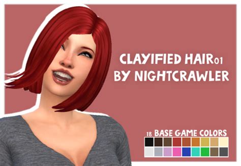 My Sims 4 Blog Nightcrawler Hair 01 Clayified By Slapshotsims