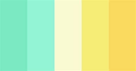 Aquamarine And Yellow Color Scheme Aqua