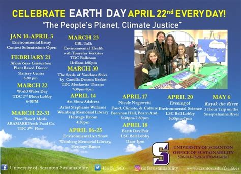 Schedule Of Earth Week 2023 Events Sustainability The University Of