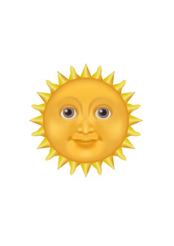 Sonne Emoji Public Domain Vektoren
