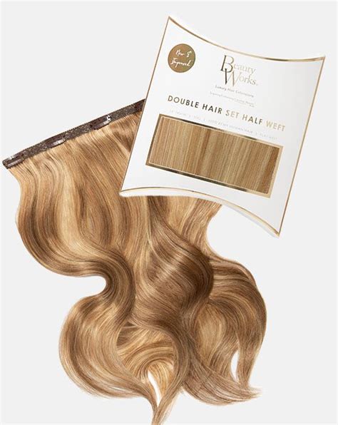Inch Double Hair Set Weft Barley Blonde Beauty Works