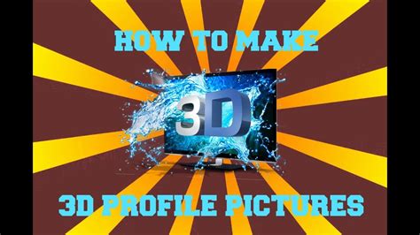 How To Make A 3d Profile Picture No Photoshop Required Youtube