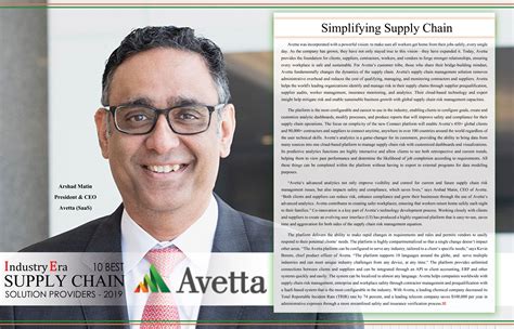Avetta - Simplifying Supply Chain | Supply chain, Supply chain solutions, Strong relationship