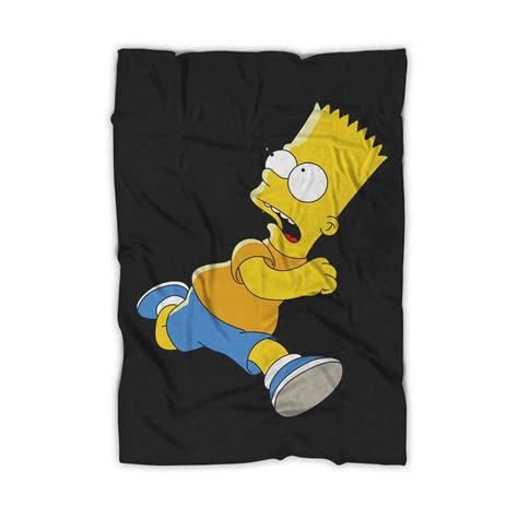 Bart Simpson Run The Simpsons Blanket