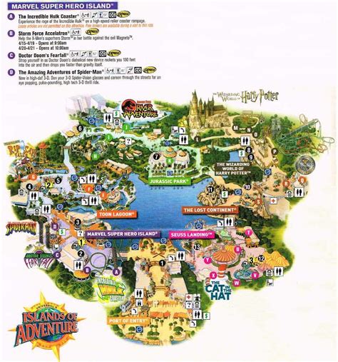 Exploring The Islands Of Adventure A Guide To The Map Las Vegas