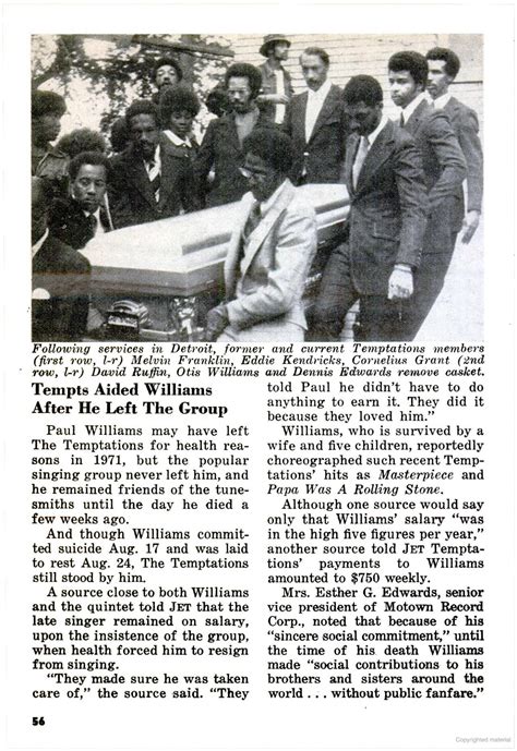 文章 Pertaining To Paul Williams' Funeral 1973 - 英年早逝的明星 照片 (44029424