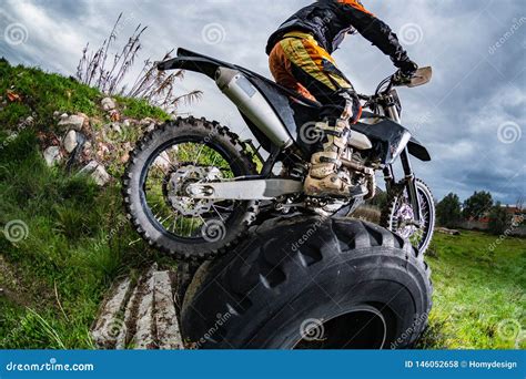 Enduro Bike Rider Stock Photo Image Of Motorcross Motorbike 146052658