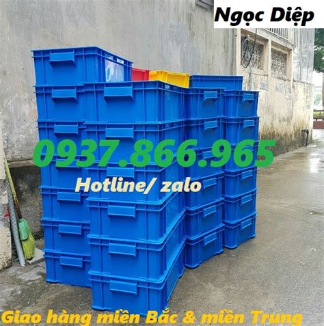 thùng nhựa đặc có nắp thùng nhựa đựng linh kiện sóng nhựa đặc b4