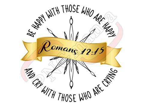 Romans 1215 Bible Verse Digital Art Svg Png  Pdf Shirt Print