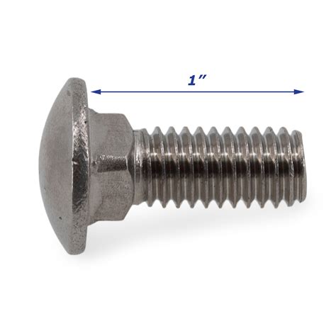 Stainless Steel Trailer Carriage Bolt Only 38 Inch X 1 Inch