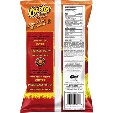 Cheetos Flamin Hot Crunchy Calories Nutrition Analysis More My Xxx Hot Girl
