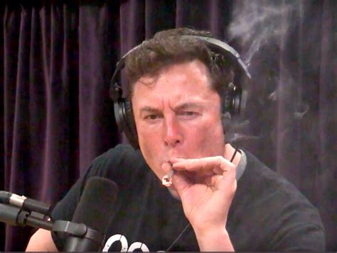 PHOTO Elon Musk Smoking A Blunt In His Studio