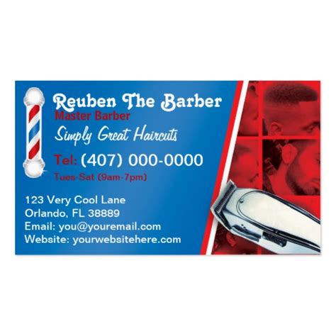 When it comes to your business, don't wait for opportunity, create it! Barbershop Business Cards | Template Business