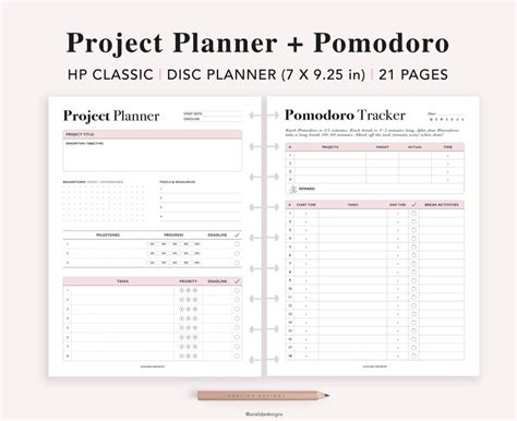 Productivity Planner Bundle Printable Happy Planner Insert Etsy