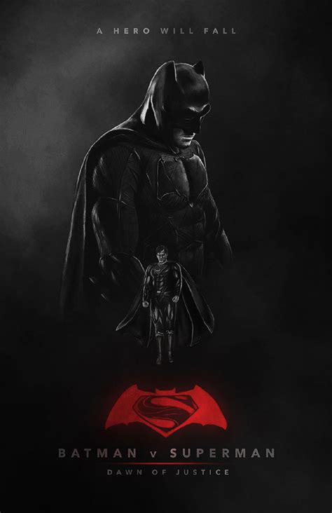 Batman V Superman Dawn Of Justice By Thich Home Of The Alternative Movie Poster Amp
